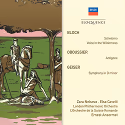 Eloquence Bloch: Schelomo; Voice in the Wilderness. Oboussier: Antigone. Geiser: Symphony, CD, Physical media, Adult, 1 discs ...