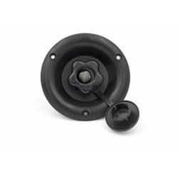 CITY WATER DISH W/PLASTIC CV  BK
