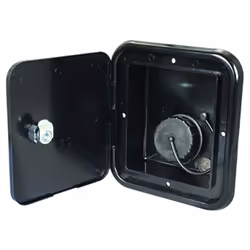 Thetford|B&B Molders RV Replacement Parts and Accessories Camper Gravity Water Inlet Fill for 1 1/4 inch or 1 3/8 inch Connections Hatch Black PN 9425