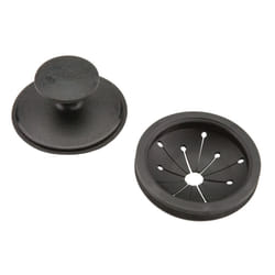 Waste King Black Disposer EZ Mount Garbage Disposal Stopper and Splash Guard for Sink Drain 1025