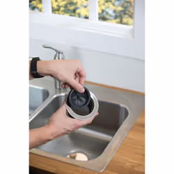 Waste King Black Disposer EZ Mount Garbage Disposal Stopper and Splash Guard for Sink Drain 1025