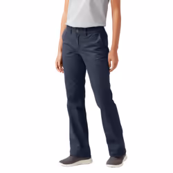 Dickies Womens Slim Bootcut Twill Pants  Rinsed Dark Navy  32 US