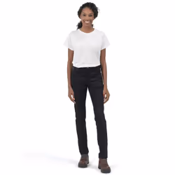 Dickies Women's High Rise Skinny Twill Pants Rinsed Black 36