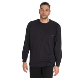 Dickies mens Big & Tall Long-sleeve Heavyweight Crew-neck T-shirt work utility t shirts  Black  XX-Large Tall US