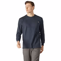 Dickies mens Big & Tall Long-Sleeve Heavyweight Crew-Neck T-Shirt  Dark Navy  Large/Tall