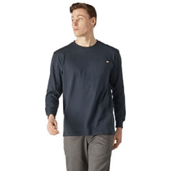 Dickies mens Big & Tall Long-Sleeve Heavyweight Crew-Neck T-Shirt  Dark Navy  Large/Tall