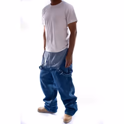 Dickies Men's Denim Bib Overall  Stone Washed Indigo Blue  38 x 34