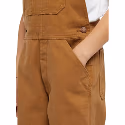 Dickies Big Boys' Duck Bib Overall  Brown Duck  Large (14/16)