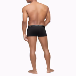 Calvin Klein Men's Micro Stretch 3-Pack Low Rise Trunk  Black  Convoy