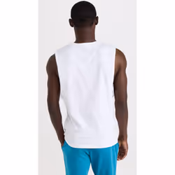 Calvin Klein Men's Reimagined Heritage Pride Muscle Tank  White  Mediu