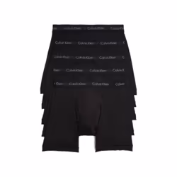 Calvin Klein Men's Cotton Classics 5-pack Boxer Brief 5 Black X-Large