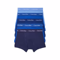 Calvin Klein Men's Cotton Classics 5-Pack Trunk 1 Periwinkle 2 Mazar