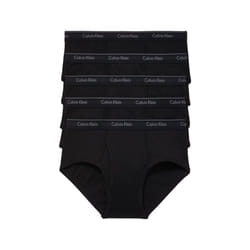 Calvin Klein Men's Cotton Classics 5-Pack Brief  5 Black  Large