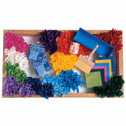 DecoPuffs Tissue Paper Squares  Dark Blue  5-1/2"""" x 5-1/2""""  300 Count