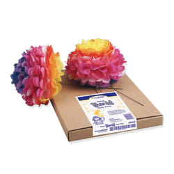 PACON """"""""KolorFast Tissue Flower Kit  Party Pack  10""""""""""""""""  84 Flowers"""""""" (P0059660)