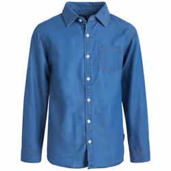 Ben Sherman Boys' Long Sleeve Button Down Collared Dress Shirt  Size 14-16  Dark Denim