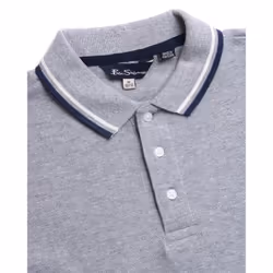 Ben Sherman Boys' Polo Shirt - 2 Pack Classic Fit Short Sleeve Pique Polo - Comfort Stretch Golf Shirt for Boys (8-18)  Size 10-12  Black/Heather Grey