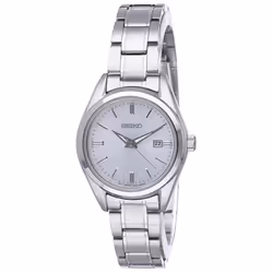 Seiko Women's Essentials Japanese Quartz With Stainless Steel Strap  Silver (Model: SUR633)