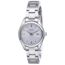 Seiko Women's Essentials Japanese Quartz With Stainless Steel Strap  Silver (Model: SUR633)