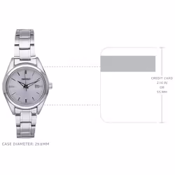 Seiko Women's Essentials Japanese Quartz With Stainless Steel Strap  Silver (Model: SUR633)