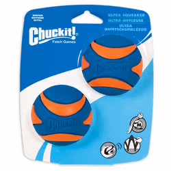 Chuckit Ultra Squeaker Ball Medium 2-pack