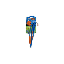 Chuckit! Fetch & Fold Dog Ball Launcher Pick Up and Throw Hands Free Dog Toy Rubber Fetch Ball Thrower Set