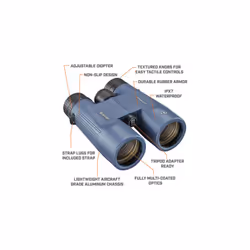 Bushnell 10x42 H2O Roof Prism Binoculars Dark Blue - Additional view 5