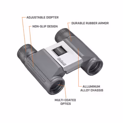 Bushnell Powerview 2 8x21 Binoculars  Compact Folding Roof Prism Design PWV821