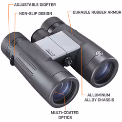 Bushnell 8x42 PowerView 2 Compact Roof Prism Binoculars Black - Additional view 4