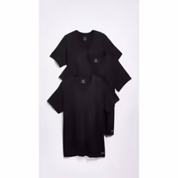 Calvin Klein Men's Cotton Classics Multipack V Neck T-Shirts  Black  X