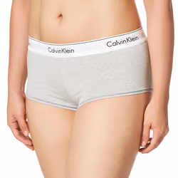 Calvin Klein Women's Modern Cotton Boyshort Panty Grey Heather Large