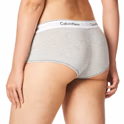 Calvin Klein Women's Modern Cotton Boyshort Panty  Grey Heather  Large