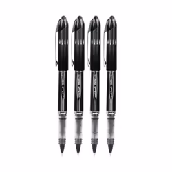 uniball Vision Elite Rollerball Pens  Micro Point (0.5mm)  Black  4 Pack