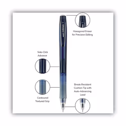 Uni-ball uniball Chroma Mechanical Pencil Woth Leasd and Eraser Refills  0.7 Mm  Hb (#2)  Black Lead  Assorted Barrel Colors  4/Set