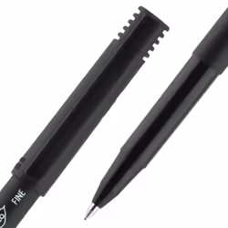 uniball Onyx Rollerball Pens  Fine Point (0.7mm)  Black and Blue Ink  3 Pack