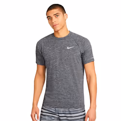 Nike Men's Dri-FIT UPF 40+ Hydroguard Swim Tee (Medium  Grey Heather)