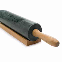 Fox Run Marble Rolling Pin and Base  Green 25 x 18 x 3 inches