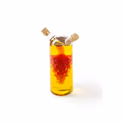 Fox Run 7050 Grape Motif Oil and Vinegar Bottle Clear