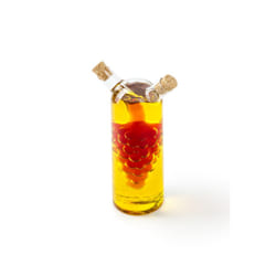 Fox Run 7050 Grape Motif Oil and Vinegar Bottle Clear