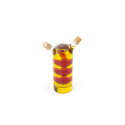 Fox Run 7053 Run Bubble Design Oil and Vinegar Bottle  Bubbles  Clear