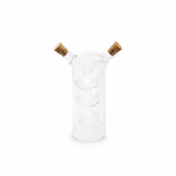 Fox Run 7053 Run Bubble Design Oil and Vinegar Bottle  Bubbles  Clear