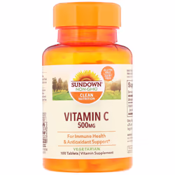 Sundown Naturals, Vitamin C, 500 mg, 100 Tablets