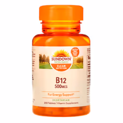 Sundown Naturals, B-12, 500 mcg, 200 Tablets