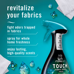 Unstopables Touch Fabric Spray and Odor Fighter  Fresh & Breeze  16.9 oz  Pack of 2