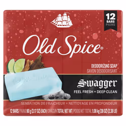 Old Spice Men's Bar Soap Swagger  3.17oz (12 Bars Total)