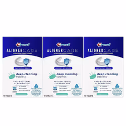 Crest Aligner Care Deep Cleaning Anti-Bacterial Tablets for Aligners Retainers Mouthguards 60-Count Pack of 3