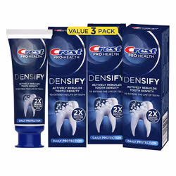 Crest Pro-Health Densify Toothpaste Daily Protection with Fluoride for Anticavity and Sensitive Teeth  4.1oz (Pack of 3)