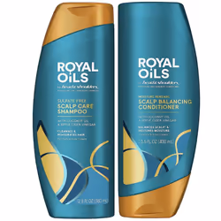 Head & Shoulders Royal Oils Shampoo and Conditioner Set Includes Anti-Dandruff Scalp Care Shampoo (12.8 Fl Oz.) & Moisture R ...