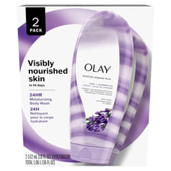 Olay Moisture Ribbons Plus Shea + Lavender Oil Body Wash  18 oz  (Pack of 2)