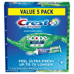 Crest Complete + Scope Outlast Ultra Toothpaste (6.3 oz.  5 pk.)